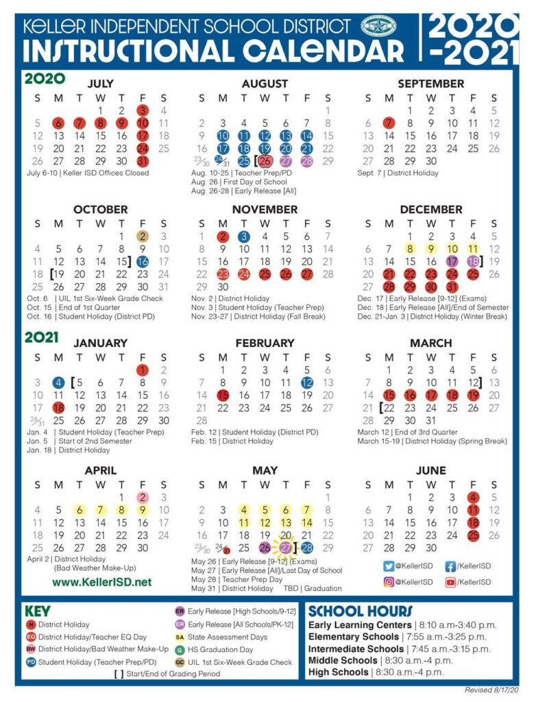 Keller Isd 2024-25 Calendar