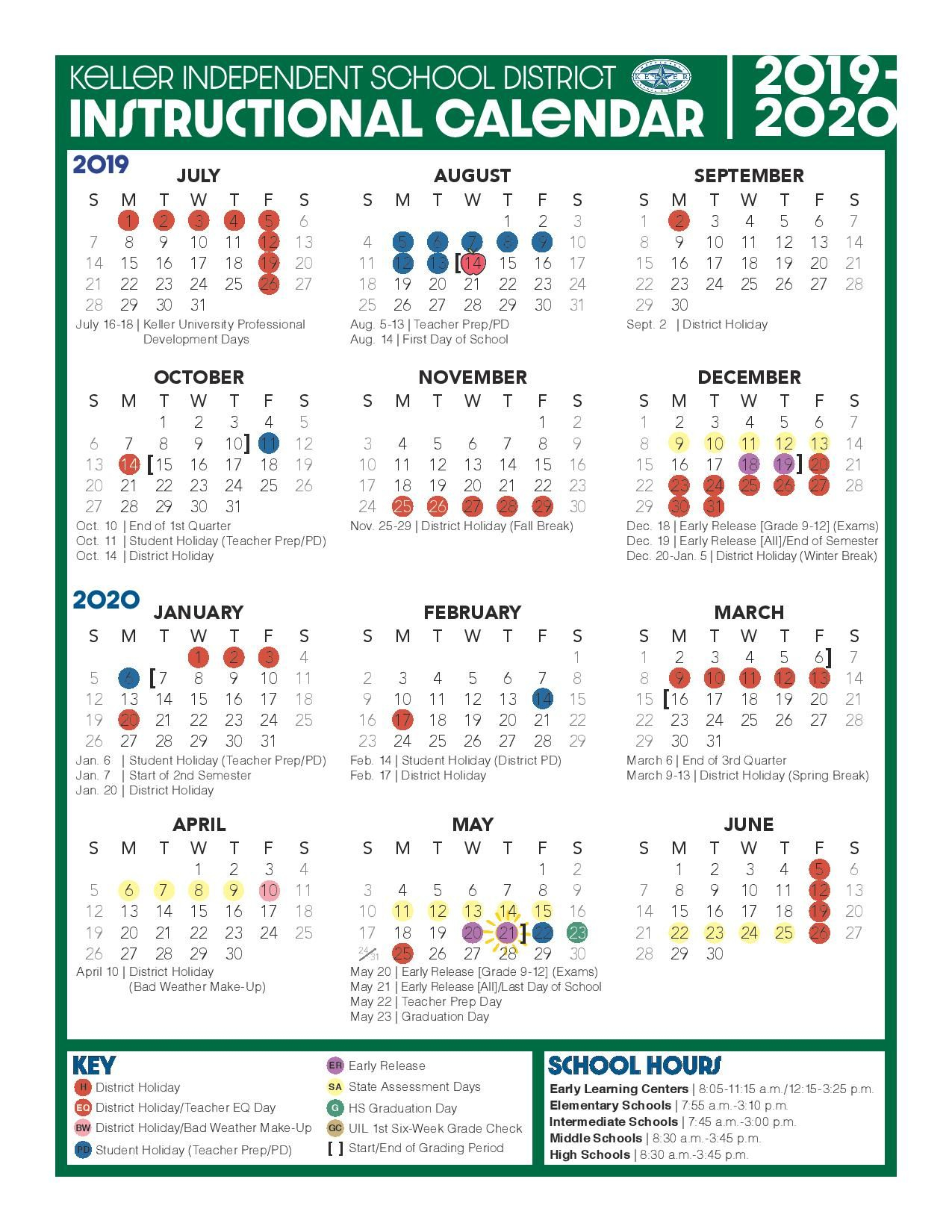 Keller Isd Calendar 2024 25 2024 Calendar Printable