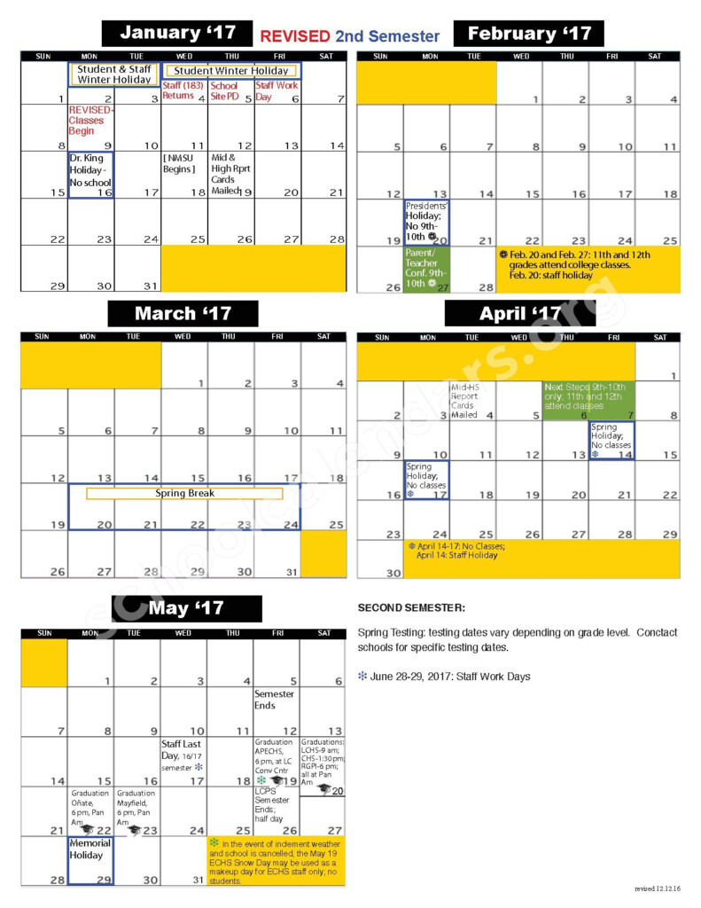 Las Cruces Public Schools Calendar 2021 To 2024