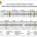 Lausd Single Track Calendar 2024-2023