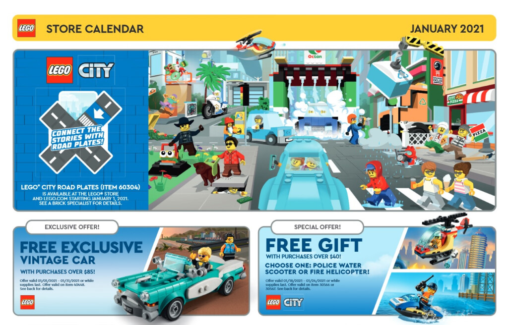 Lego Store Calendar January 2024