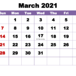 Free Printable March 2024 Calendar With Holidays