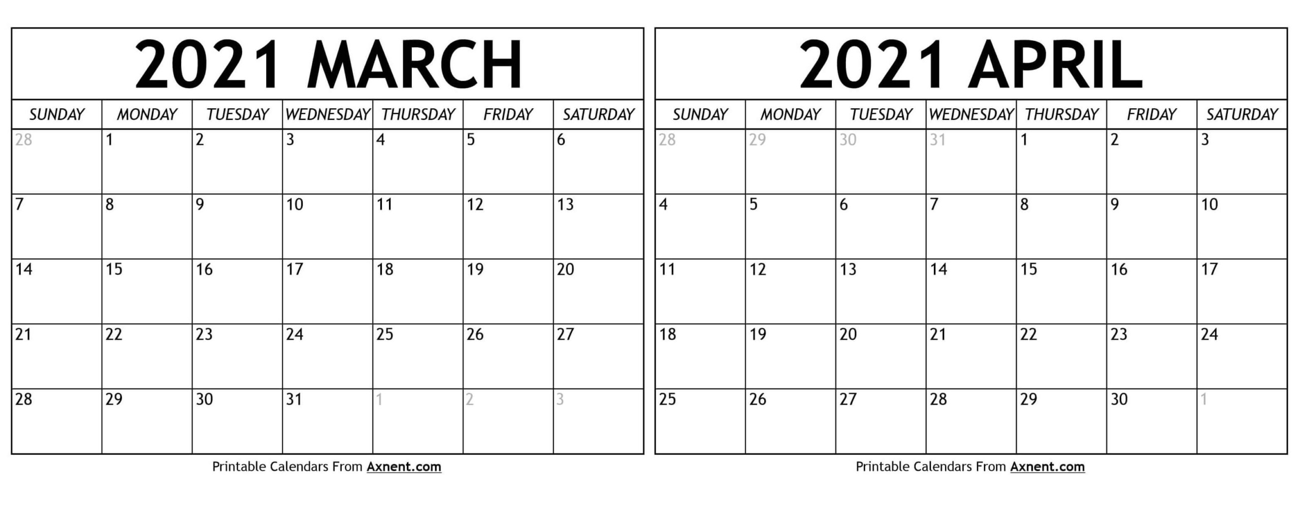 March And April 2024 Calendar Printable 2024 Calendar Printable