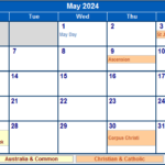 Calendar For May 2024