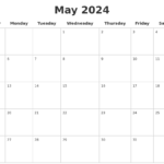 Wiki Calendar May 2024