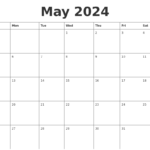 Wiki Calendar May 2024