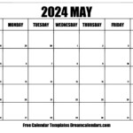 Calendar For May 2024