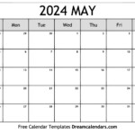 2024 May Calendar