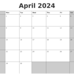 April May Calendar 2024