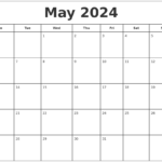 May 2024 Editable Calendar