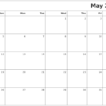 Calender For May 2024