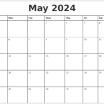 2024 May Calender