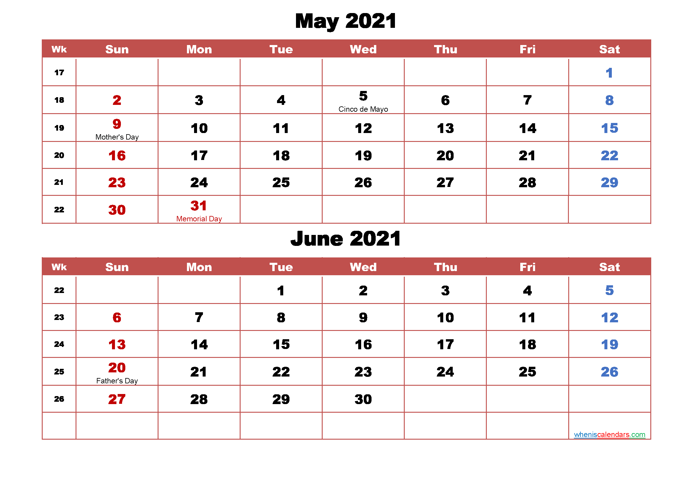 May/june 2024 Calendar 2024 Calendar Printable