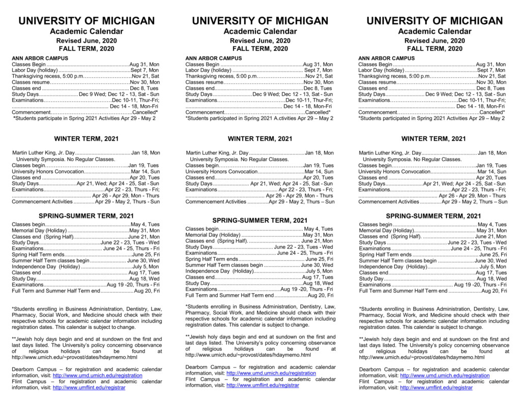 Michigan State Academic Calendar 2024-2023