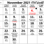 Malayalam Calendar 2024