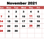 Nov 2024 Calendar With Holidays