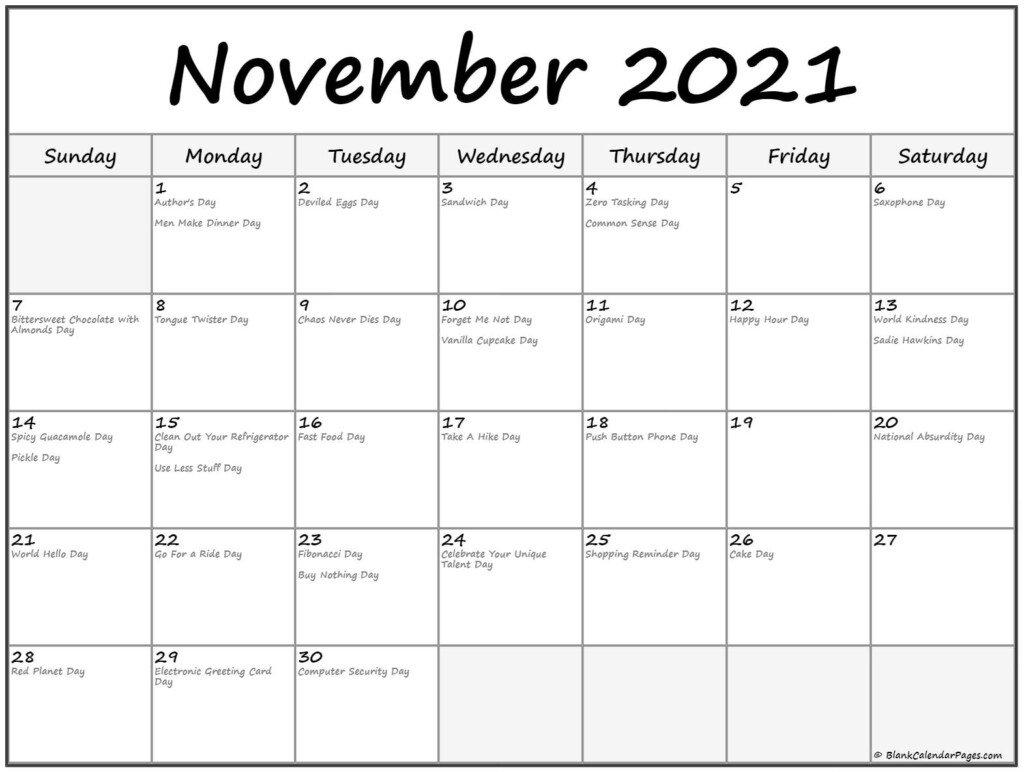 Nov 2024 Calendar With Holidays