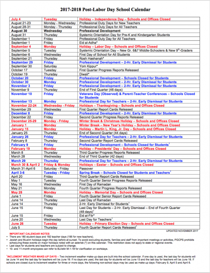 Pgcps 2024-25 Calendar