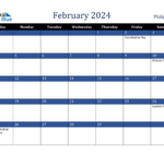 February 2024 Calendar With Holidays