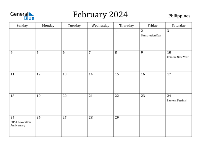 February 2024 Calendar With Holidays Printable