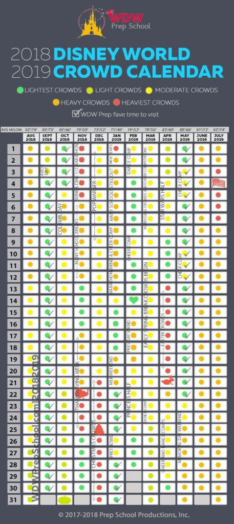 2024 Disney Crowd Calendar