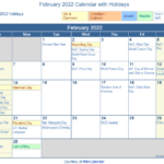 February Calendar 2024 With Holidays