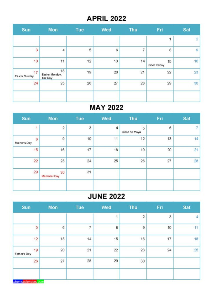 April May June Calendar 2024