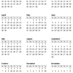 List Of Calendar Years From 2018 Until 2024