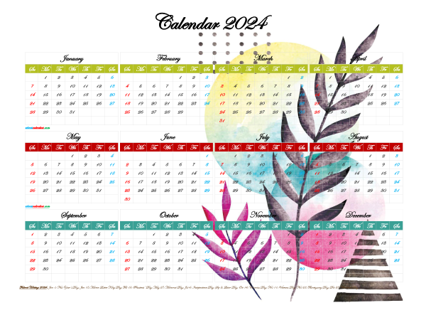 Cute Calendar 2024