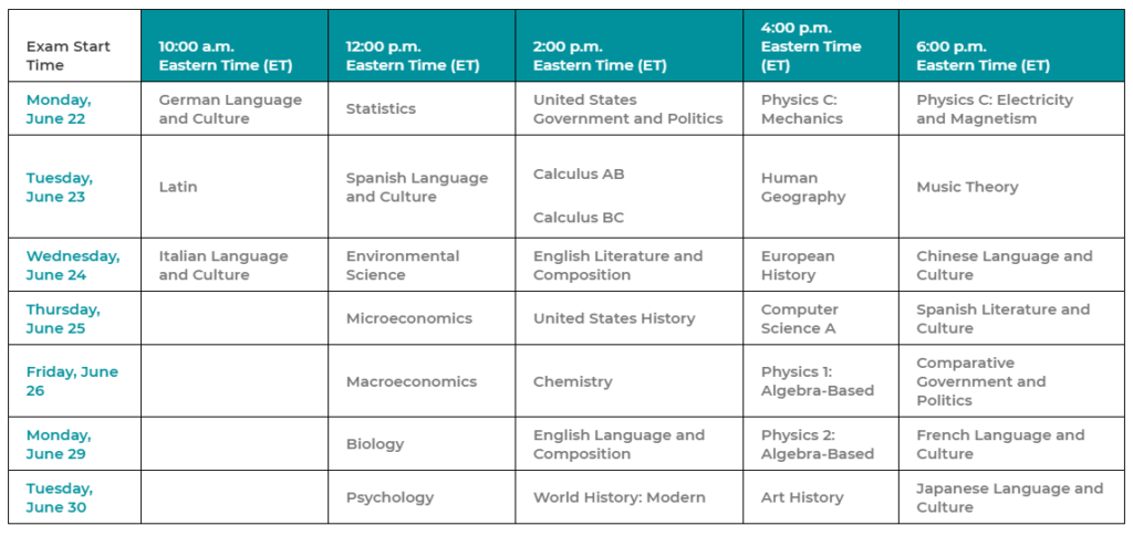 Ap Testing Calendar 2024