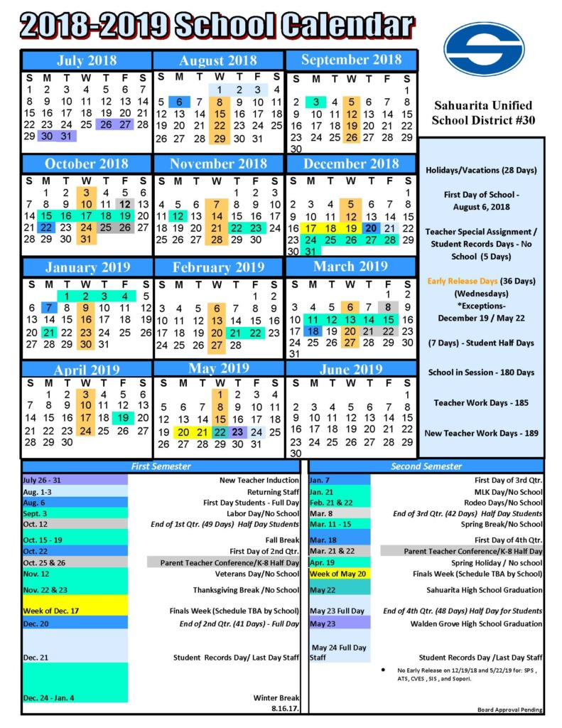 Usd Calendar 2024-25