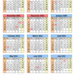 2023-2024 School Calendar Template