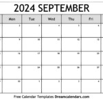 Sept 2024 Calendar