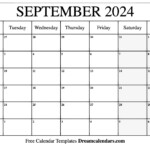 2024 Calendar September