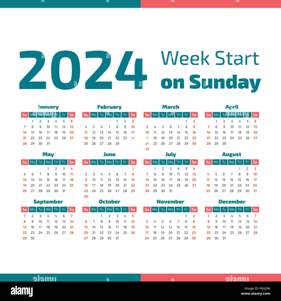 2024 Calendar In Weeks