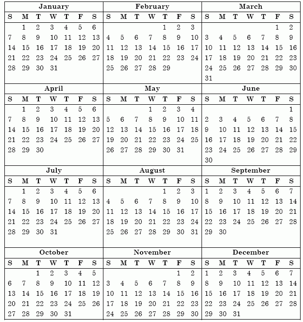 Ssa Calendar 2024