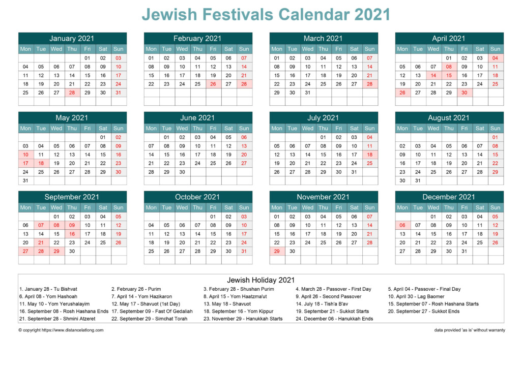 Jewish Holiday Calendar 2024