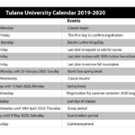 Tulane Academic Calendar 2024