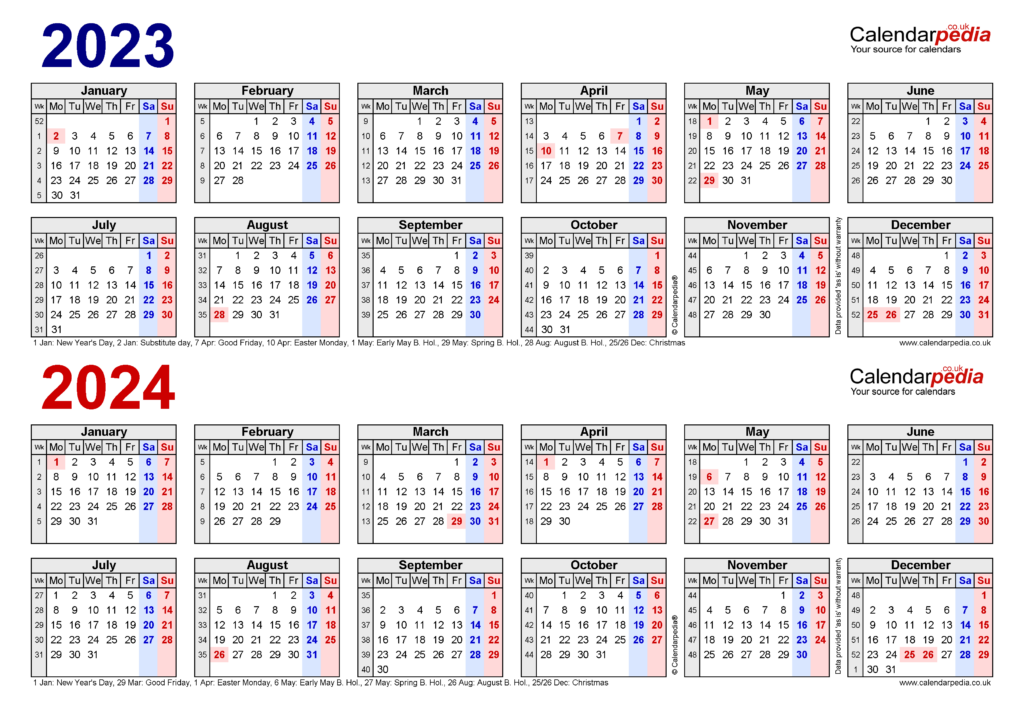 Calendar 2023 2024