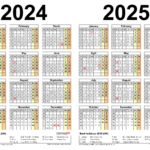 2 Year Calendar 2024 2025