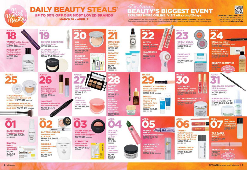 Ulta 21 Days Of Beauty 2024 Calendar