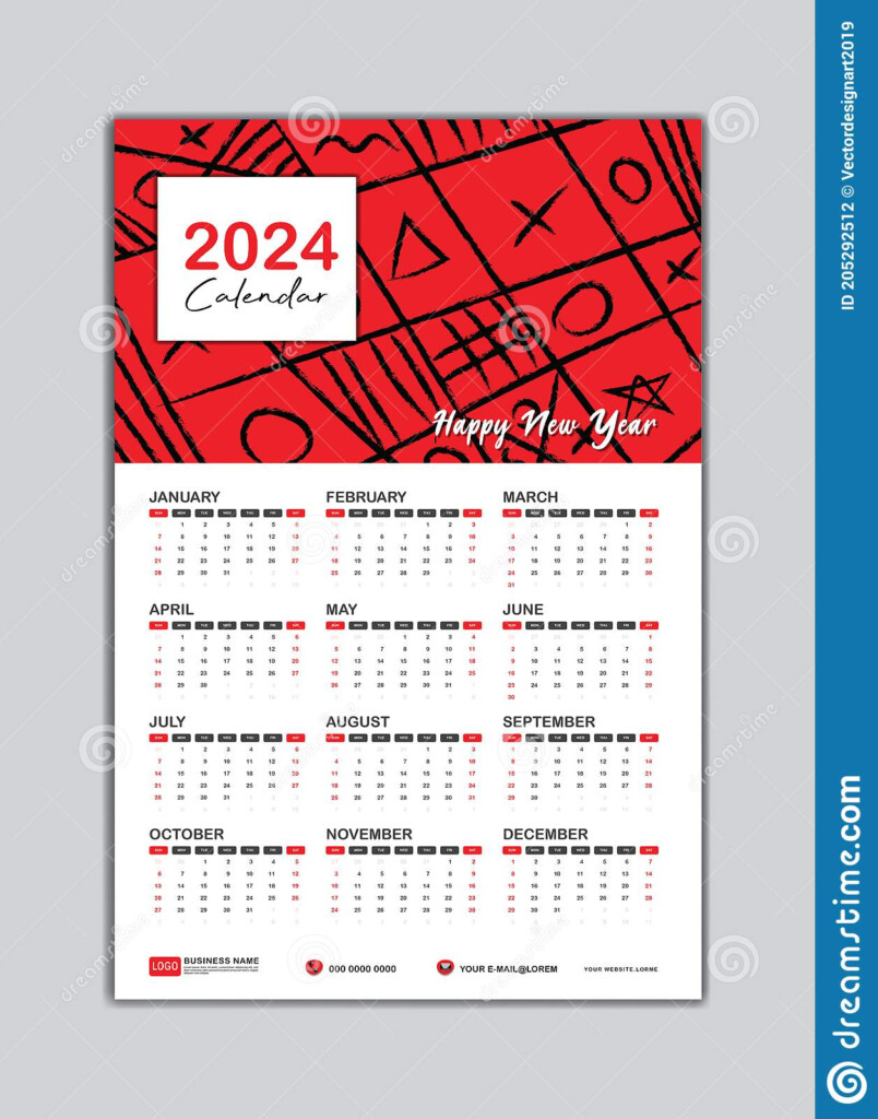 Small Desk Calendar 2024