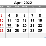 Calendar Easter 2024