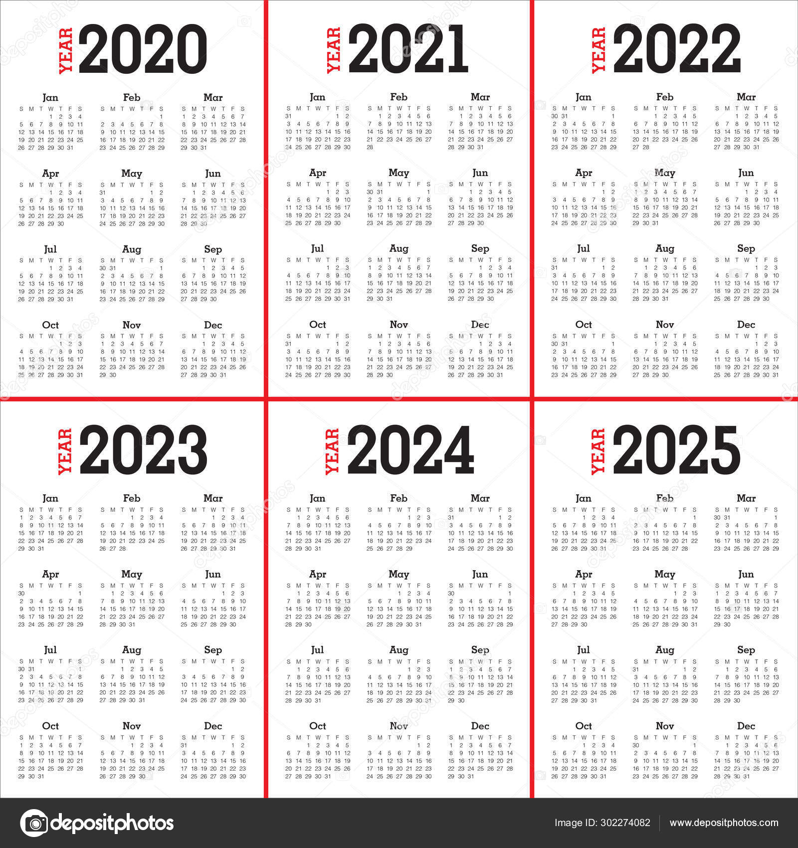 Monthly Calendar For 2020 2021 And 2022 2023 2024 2024 Calendar Printable