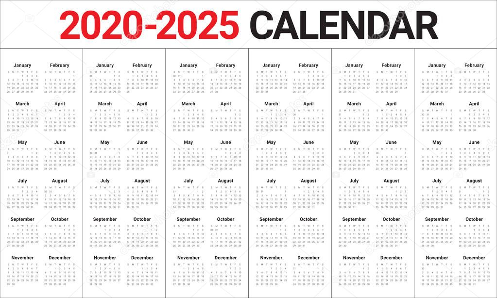 2021 - 2024 Calendar