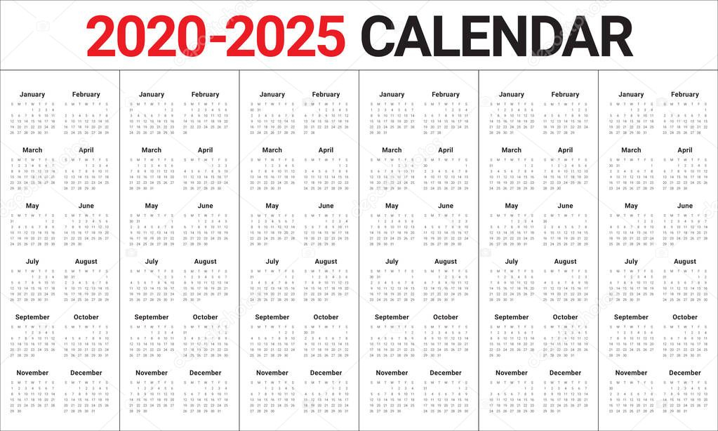 Monthly Calendar For 2020 2021 And 2022 2023 2024