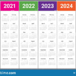 Calendar 2021 And 2024