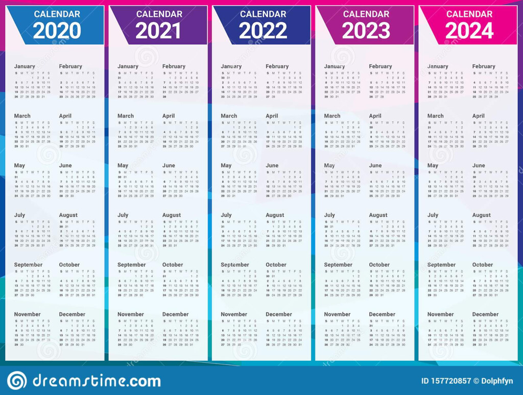 2020 2021 2022 2023 2024 Calendar