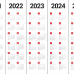 2022 2023 2024 2025 Calendar