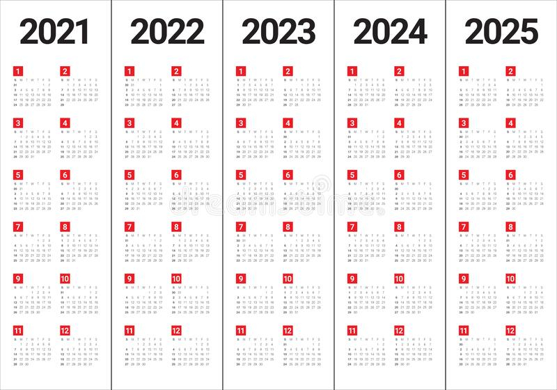 2022 2023 2024 2025 Calendar